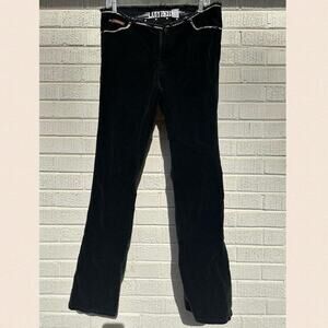 Y2K Lady Enyce Black Corduroy Low Rise Grommet Pants